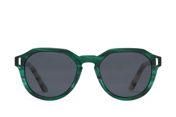 Goodson Green Eco Cotton-Based Acetate Sunglasses with Polarized Lenses